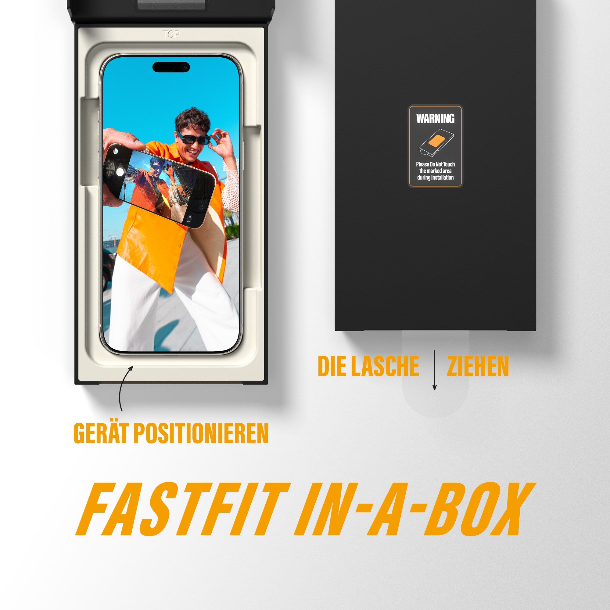 PanzerGlass® Displayschutz iPhone 17 | iPhone 16 Pro | Ultra-Wide Fit m. FASTFIT IN-A-BOX